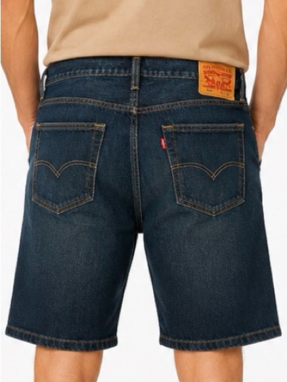 Levi's 569 Mens Dark Blue Denim Shorts Size W46